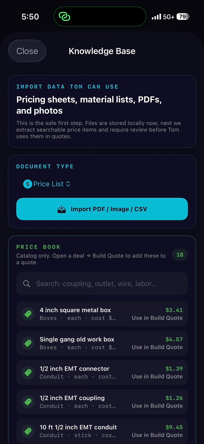 JaxAutomate knowledge base and price book